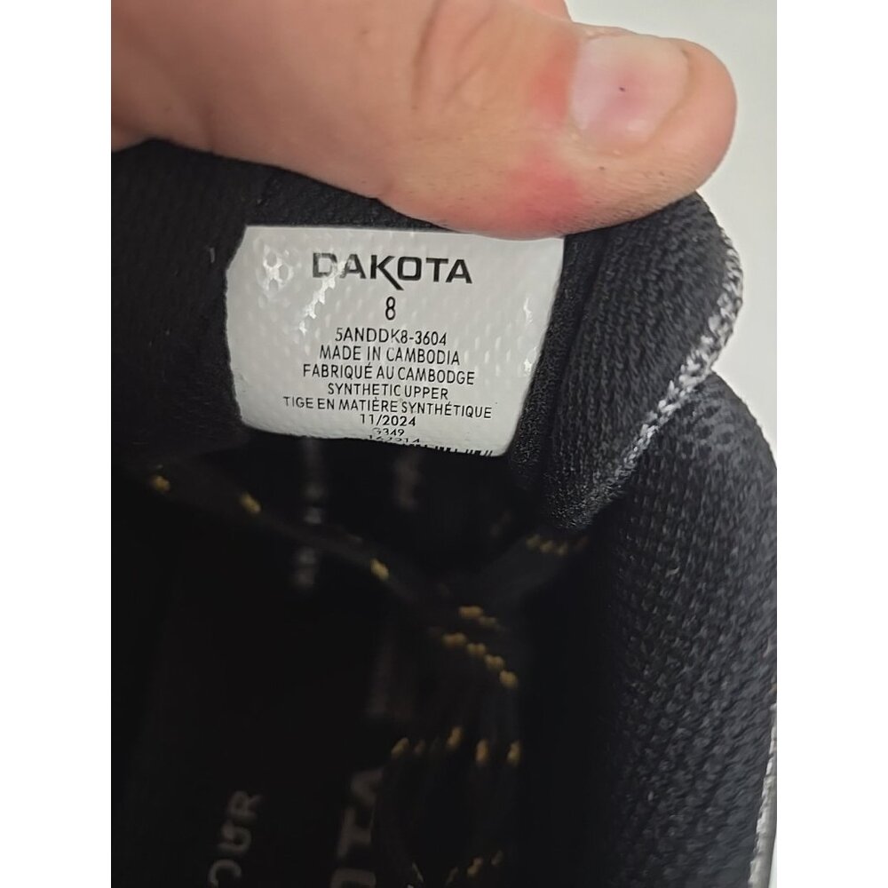 DAKOTA Men's 3604 Aluminum Toe Steel Plate Quad Lite Work Safety Shoes Grey 8M - Picture 4 of 7